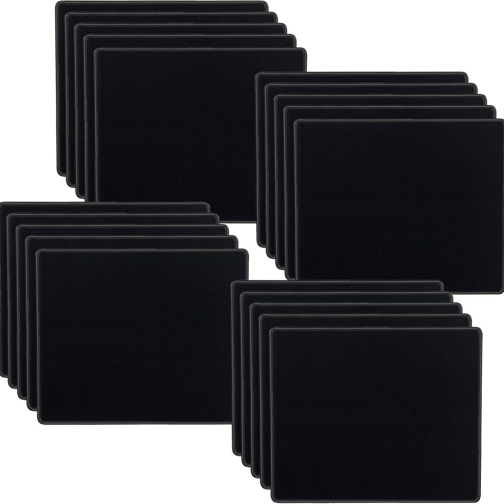 SaiTech IT 20 Pack 2mm Mouse Pad with Stitched Edges Non-Slip Rubber Base, Premium-Textured and Waterproof Mousepads Bulk, Mouse Pad Multipack Mousepad for Computers, Laptop, 8.66 x 7.1 inch