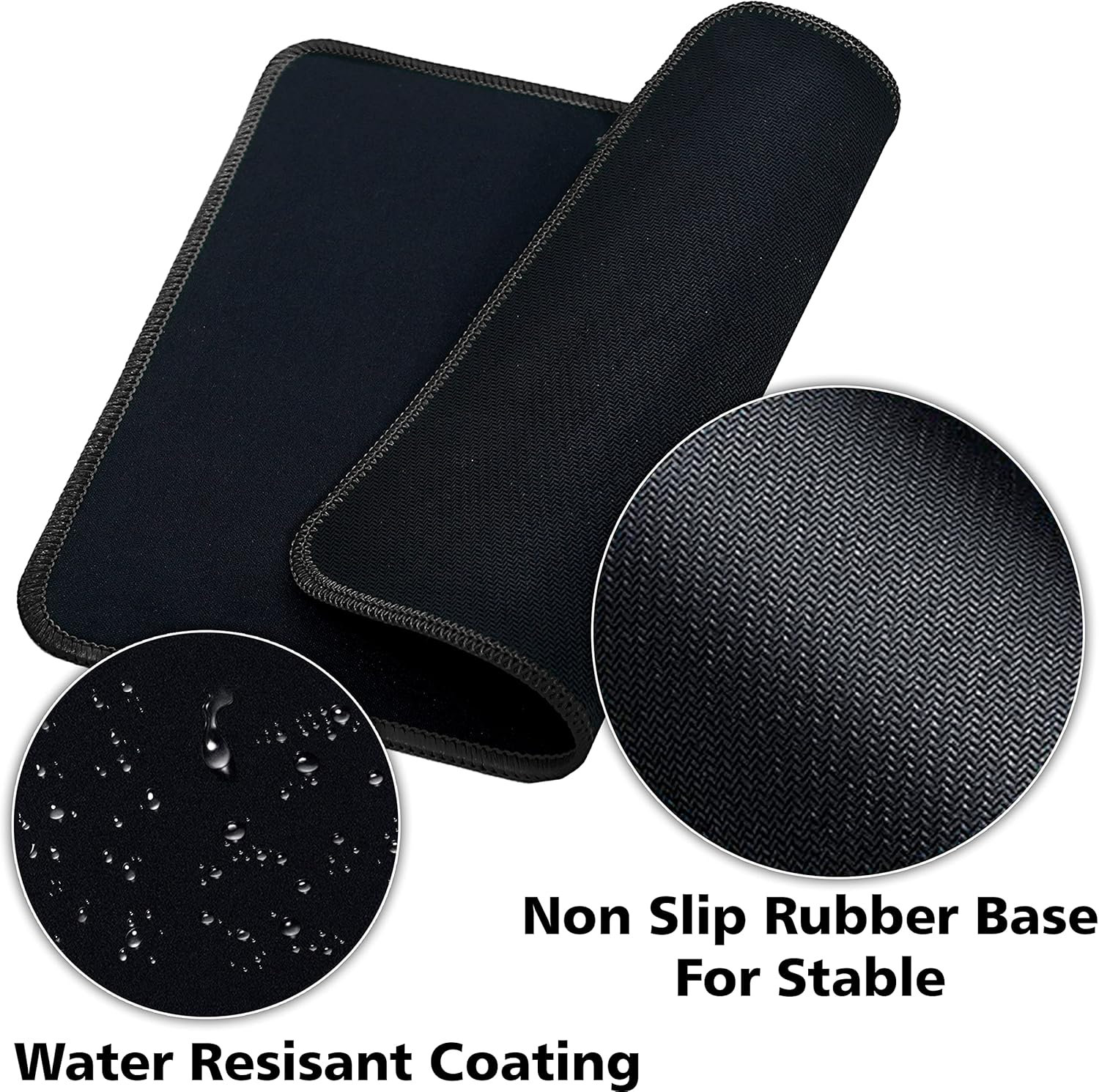 SaiTech IT 20 Pack 2mm Mouse Pad with Stitched Edges Non-Slip Rubber Base, Premium-Textured and Waterproof Mousepads Bulk, Mouse Pad Multipack Mousepad for Computers, Laptop, 8.66 x 7.1 inch - Image 4