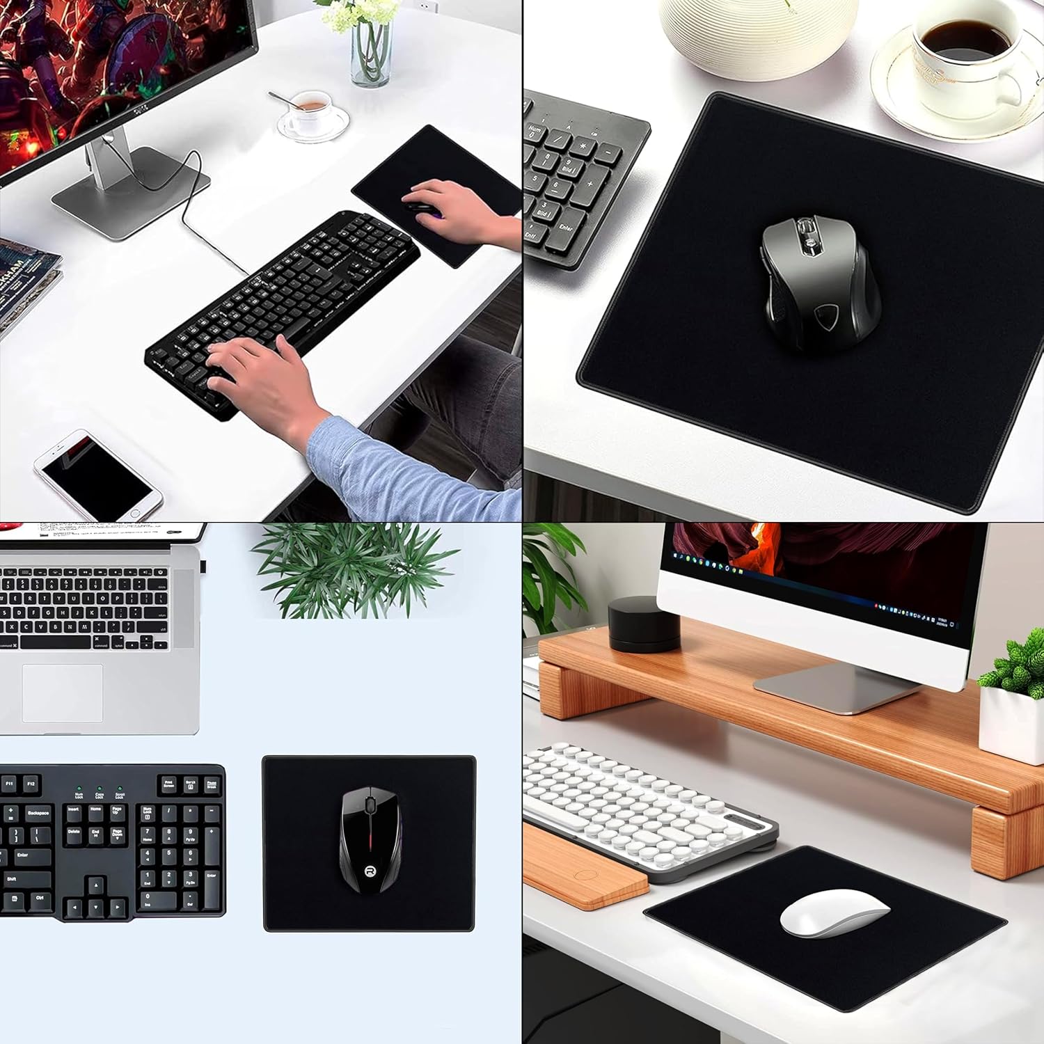 SaiTech IT 20 Pack 2mm Mouse Pad with Stitched Edges Non-Slip Rubber Base, Premium-Textured and Waterproof Mousepads Bulk, Mouse Pad Multipack Mousepad for Computers, Laptop, 8.66 x 7.1 inch - Image 6